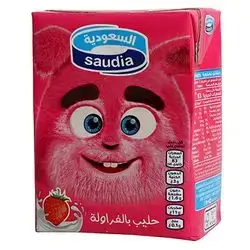 Saudia Uht Milk Strawberry 200ml