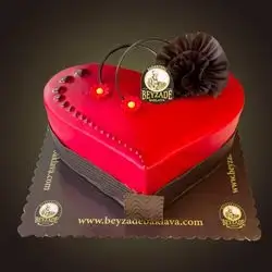 Heart With Strawberry Sauce - 4 Person
