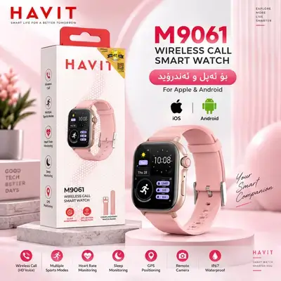 Havit Wireless Call Smart Watch M9061 Pink GPS