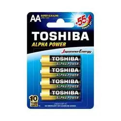 Toshiba Alpha Power AA Super Alkaline Batteries