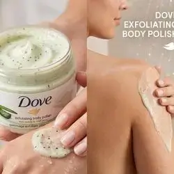 Dove Exfoliating Body Polish - Kiwi Seeds & Cool Aloe