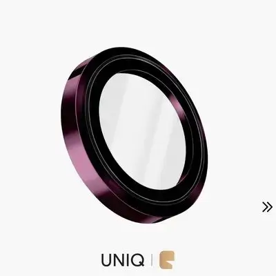 UNIQ Optix Prime 99.9% Sapphire-Coated Camera Lens Protector for iPhone 18 Pro Max Mohs Scale 9 Hardness Glass Shield - Burgundy