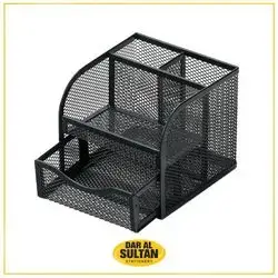 Pen Holder ,black metal.