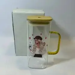 كوب كبیر زجاج قصب