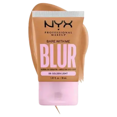 Bare With Me Blur Blurring Tint Foundation 08 GOLDEN LIGHT 30ml _ NYX