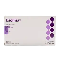 Esolina (Esomeprazole 20mg) 28 Gastro-Resistant Capsules _ La Colina