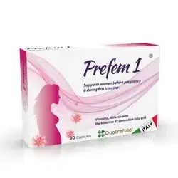 Prefem 1 Supports Women Pre-Conception and 1st trimester - 30 Capsules