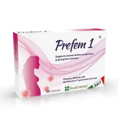 Prefem 1 Supports Women Pre-Conception and 1st trimester - 30 Capsules