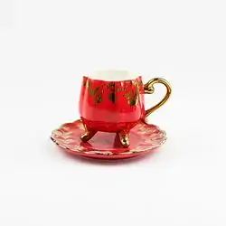 Set Of 6 Red Cups