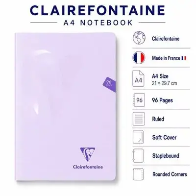 Notebook ,French ( A4) Size,69 pages.