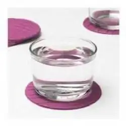 Plastic Cup Coaster Orange