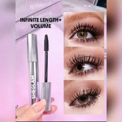 SHEGLAM Flutter Wink Volumizing Mascara Volumizing Lengthening Long-Lasting No Smudge Thick Lengthening Volume Big Eyes Mascara