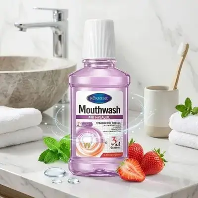 Körmesic Mouthwash Anti-Plaque Strawberry Breeze (250ml)