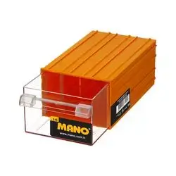 Plastic Box With Drawers Yellow