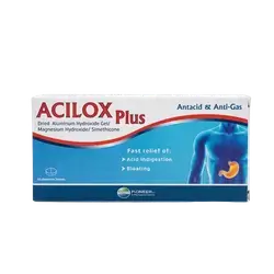 Acilox Plus Antacid & Anti-Gas 50 Chewable Tablets _ Pioneer