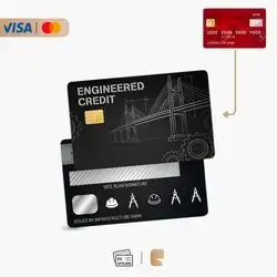 Premium Protective Skin Stickers for Visa & MasterCard - ENG1