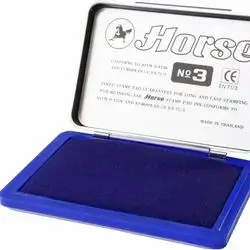 horse stamp pad no 2-Blue-Big