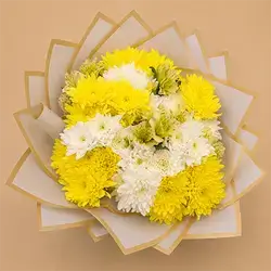 Chrysanthemum and Alstroemeria Bouquet