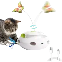 Electric Interactive Cat Toy Green