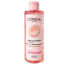 L'Oréal Fine Flowers Cleansing Toner for Normal to Dry Sensitive Skin by L'Oréal Paris, 400ml