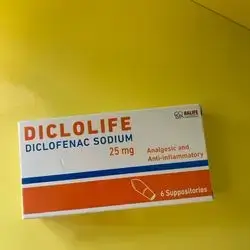 Diclolife (diclofenac sodium 25 mg)6 suppositories