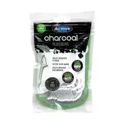 Beauty Formulas Active Oral Thread-toothpicks with Active Carbon 1 pack of 30 pieces