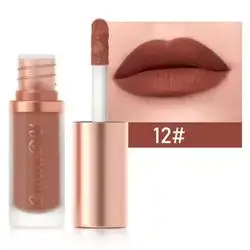 CmaaDu Long-lasting Easy Coloring Lipstick, Matte Velvet Lip Gloss - Shade: 12
