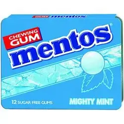 Mentos Chewing Gumcherymint1.43gx12
