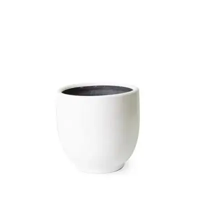 Terracotta Geranium Flower Pot No:6-White