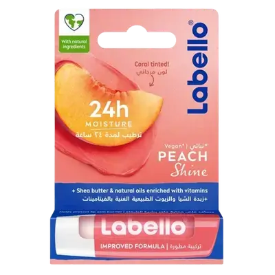 Peach Shine Lip Balm with Natural Oils _ Labello
