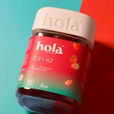 Hola D3 + K2 MK-7 & Cholecalciferol 60 Gummies | هو