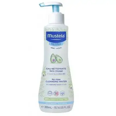 Cleansing Water Without Rinsing - Face and Seat - Normal Skin - Mustela - 300 ml Mustela//غسول تنظيف البشرة بدون شطف من موستيلا، بسعة 300 مل