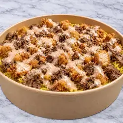 Beef and Crispy Chicken with Vegetables
