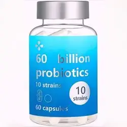 Probiotics 60 Billion CFU - 10 Strains - Immune, Digestive & Gut Health - Supports Occasional Constipation, Diarrhea, slimmer Waist, Gas & Bloating - for Women & Men - 60 Capsules