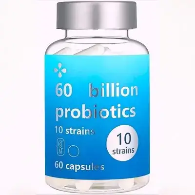 Probiotics 60 Billion CFU - 10 Strains - Immune, Digestive & Gut Health - Supports Occasional Constipation, Diarrhea, slimmer Waist, Gas & Bloating - for Women & Men - 60 Capsules