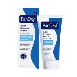 Acne Creamy Wash 4% Benzoyl Peroxide Daily Control for Face and Body 170gr _ Panoxyl