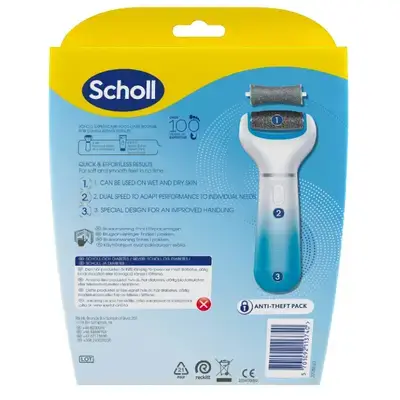 Scholl Velvet Smooth foot file + exfoliating replacement head