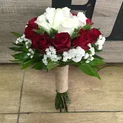 The Bride's Flower-White&Red