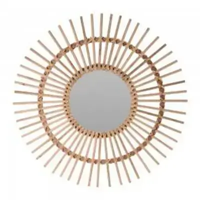 Natural Wood Mirror 78 Cm