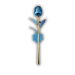 Rose with blue chocolate