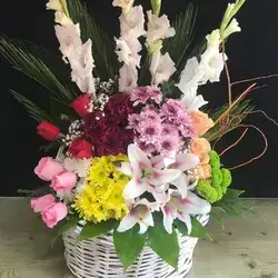 Basket Of Flowers-Colors