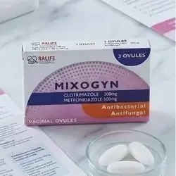 Mixogyn (Clotrimazole 200mg + Metronidazole 500mg) 3 Vaginal Ovules