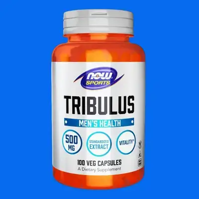 NOW Sports Nutrition, Tribulus (Tribulus terrestris) 500 mg (45% Saponins) , Enhanced Vitality, Energy, Libido, Hormone Optimization, 100 Veg Caps tribulus