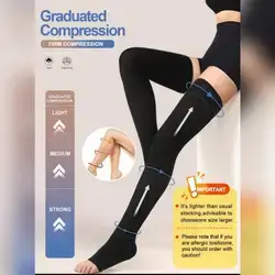 Pair Women's Open,Toe Thigh High Socks - 2XL