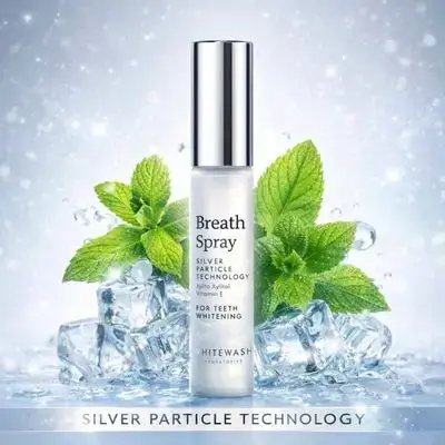 Breath spray silver particle technology (xylitol & vitamin E)(whitewash)