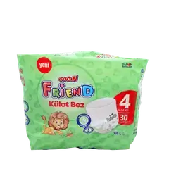 Friend Baby Diapers Shorts No. 4, 30 Count