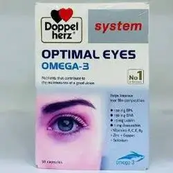 OPTIMAL EYES +OMEGA-3 capsule Doppel herz