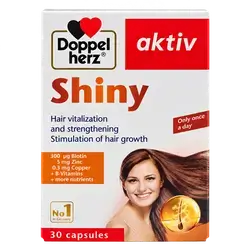 Shiny Hair Vitalization and Strengthening 30 Capsules _ Doppel herz