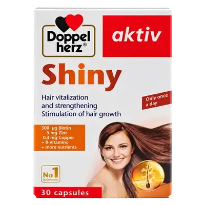 Shiny Hair Vitalization and Strengthening 30 Capsules _ Doppel herz