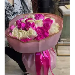 Whie&Pink Rose